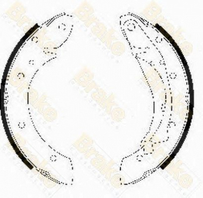 BRAKE ENGINEERING sh2526 -  Комплект тормозных колодок